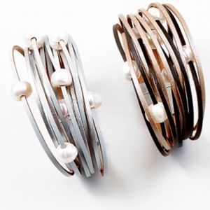 Handcrafted leather bracelets